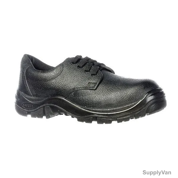 Vaultex Steel Toe Safety Shoe, DVR, Black, Size38