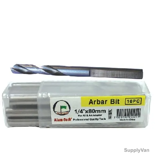 Alam-Tech Hole Saw Arbor Bit, AABA2A4, 1/4 Inch x 80MM