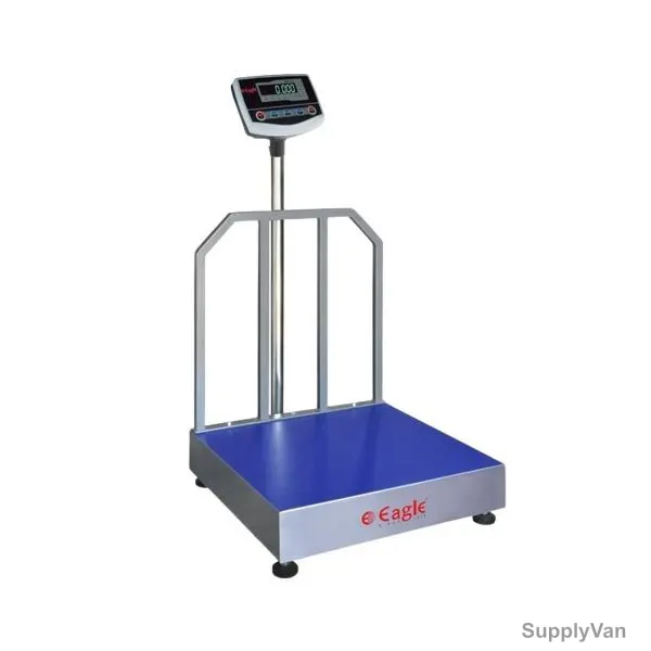 Eagle Platform Weighing Scale With Back Grill, PLT-600-XL-ECON, Econ Series, 750 x 750MM Platform Size, 600 Kg Weight Capacity