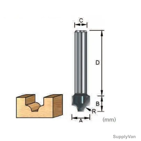Makita Classic Panel Router Bit, D-11097, 38.1x22.2MM