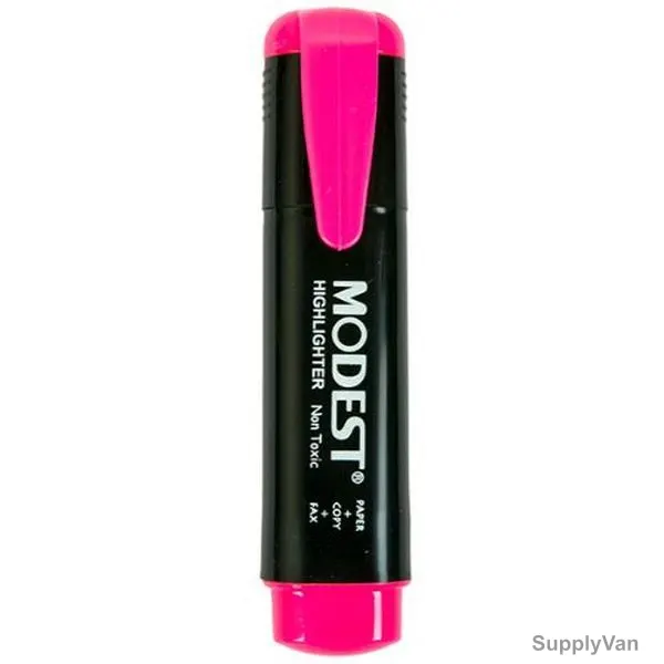 Modest Highlighter, MS-810-PI, 2-5MM Tip Size, Pink