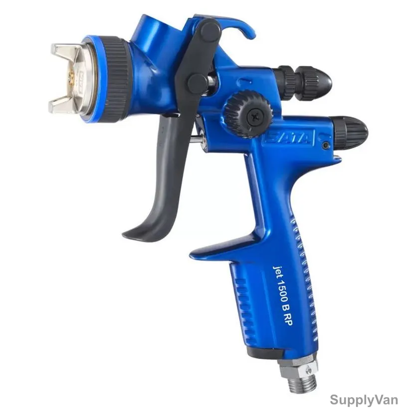 Sata Jet 1500 B RP Air Spray Gun With 600ML Reusable Cup, 1029562, 1.3MM Nozzle Size, Blue