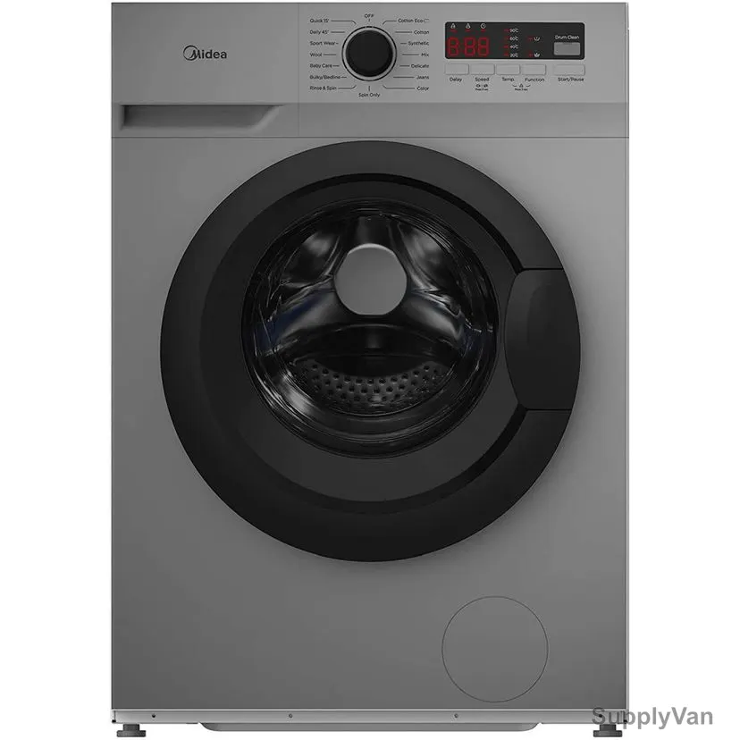Midea Fully Automatic Front Loading Washer, MFN70S, 7 Kg, 1400RPM, Silver