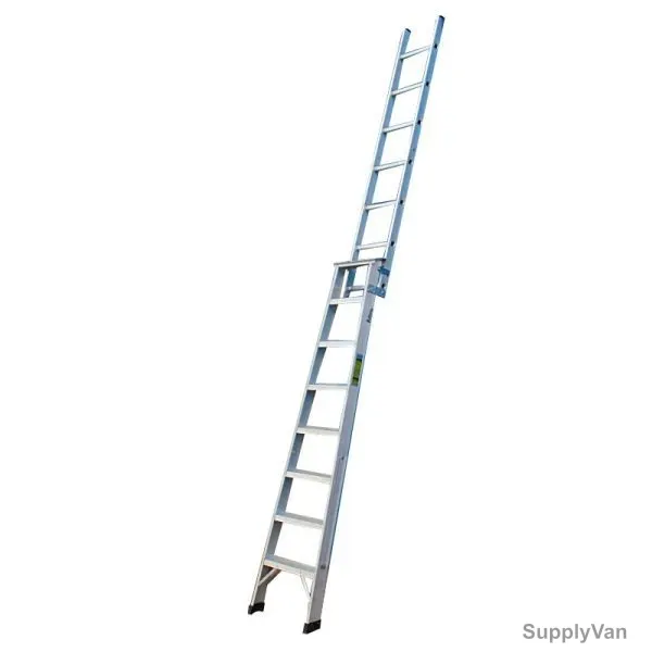 Unique Dual Purpose Ladder, USDPAL-08, Aluminium, 2 Sides, 8 Steps, 2.4 Mtrs, 150 Kg
