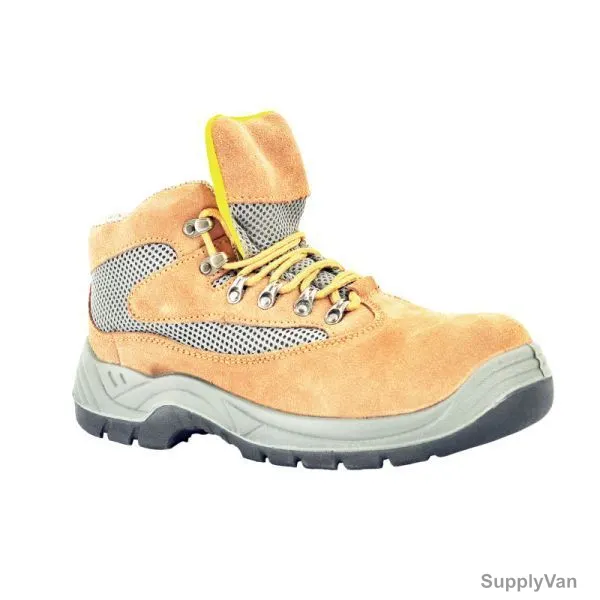 Vaultex Safety Shoes, K1616, Size38, Brown, High Ankle
