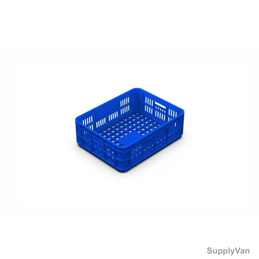Palletco Bakery Crate, 10261, HDPE/Polypropylene, 50 Ltrs, Dark Blue