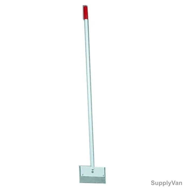 Janser Floor Scraper with Long Fixed Handle, 135CM x 280MM, Silver
