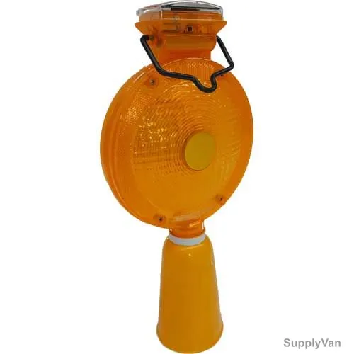 Tuf-Fix Solar Warning Light with Bracket, TLS1359B, 7CM, Amber — image 1