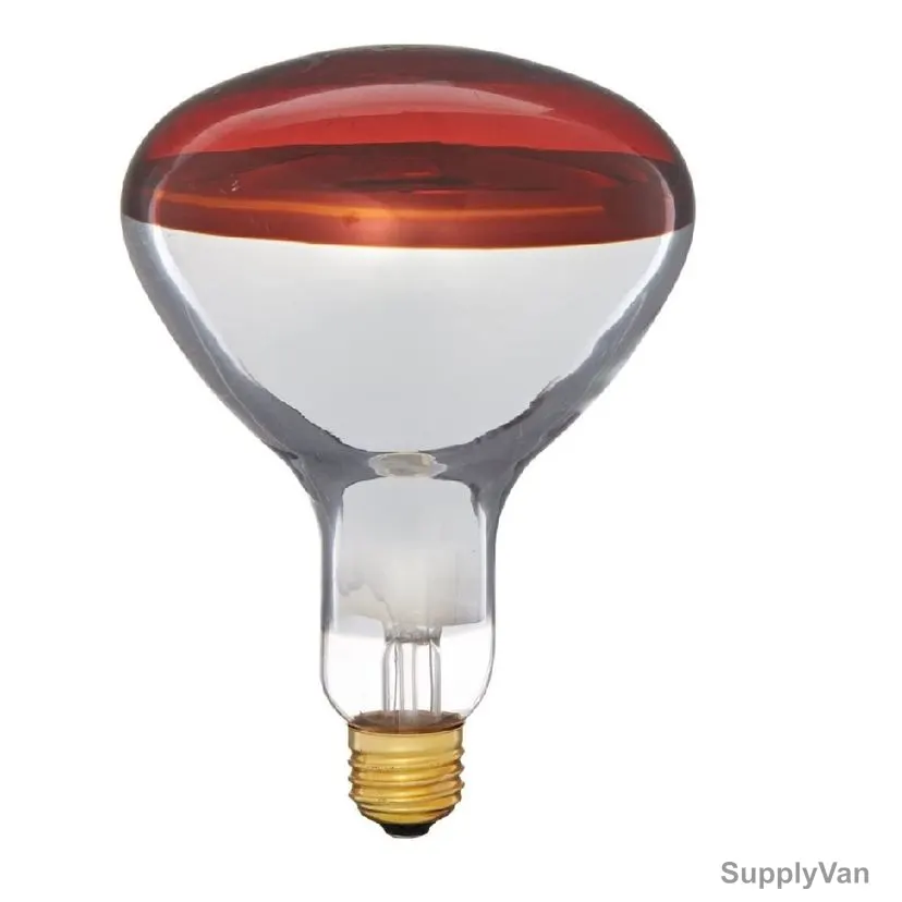 Philips Infrared Industrial Heat Incandescent Bulb, BR125, 150W, E27, Red