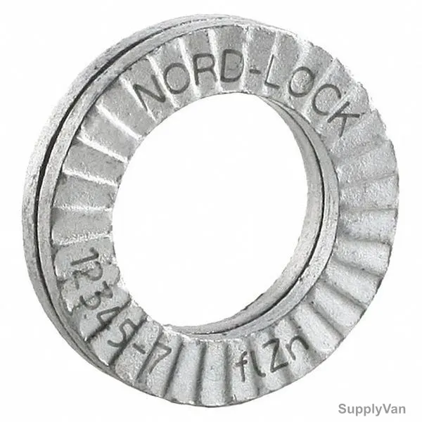 Nord-Lock Wedge Locking Washer, 2711, Carbon Steel, 1 Inch