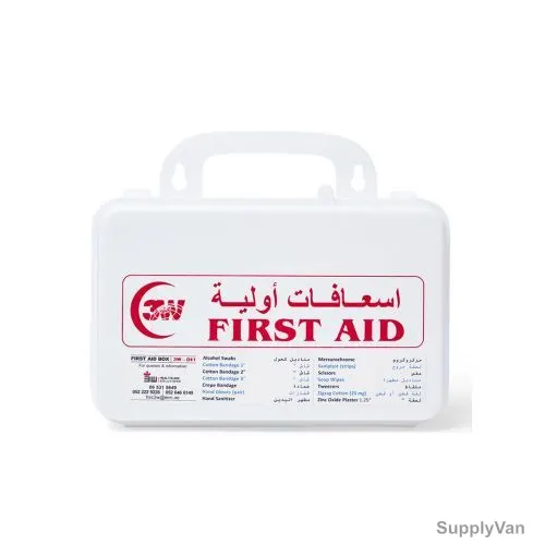 3W First Aid Kit, 3W-041, Plastic, White — image 1