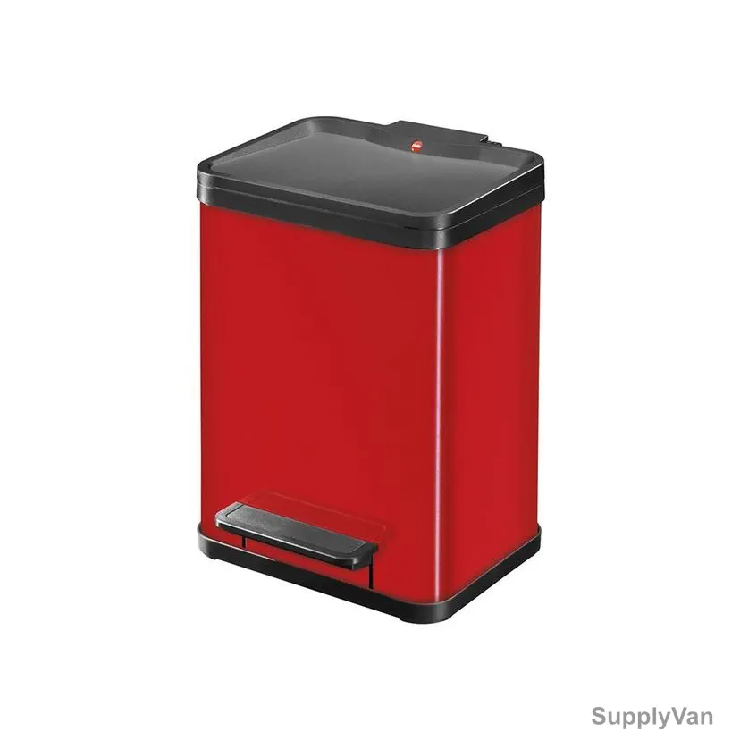 Hailo Pedal Waste Bin, HLO-0619-240, Oko Uno Plus M, 17 Litres, Red