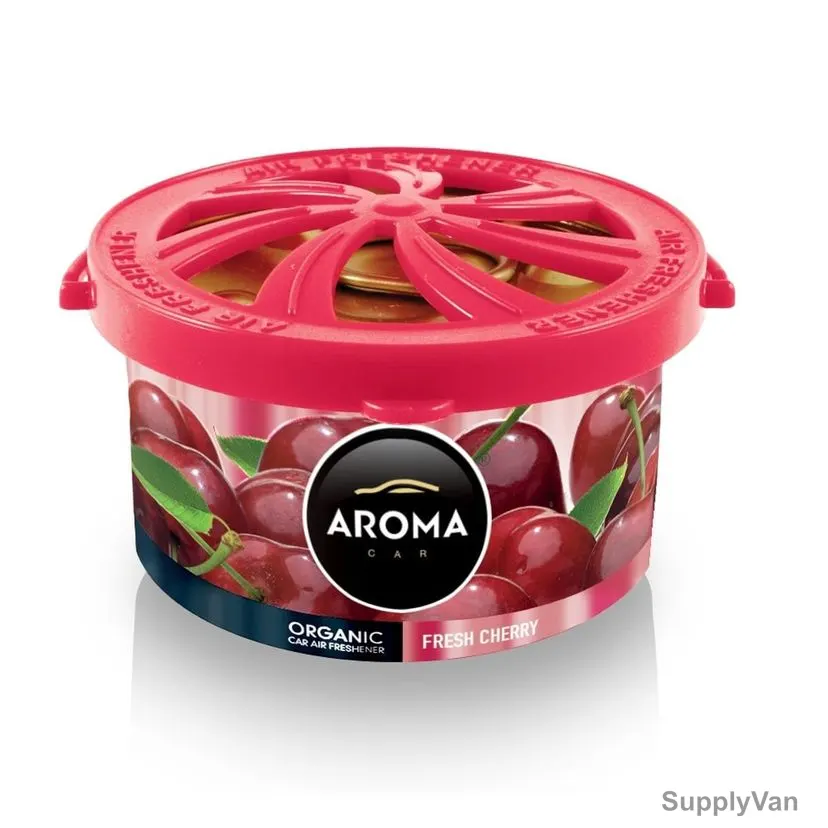 Aroma Organic Fibre Car Air Freshener, Cherry, 40GM