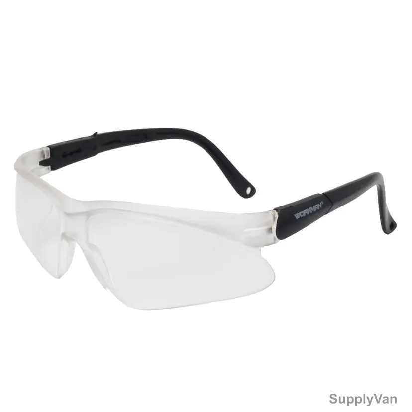 Workman Working Safety Goggles, Wk-SG71012NB, Polycarbonate, Clear — image 1
