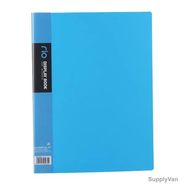 Deli Display File, E5035, Rio, 60 Pocket, Blue
