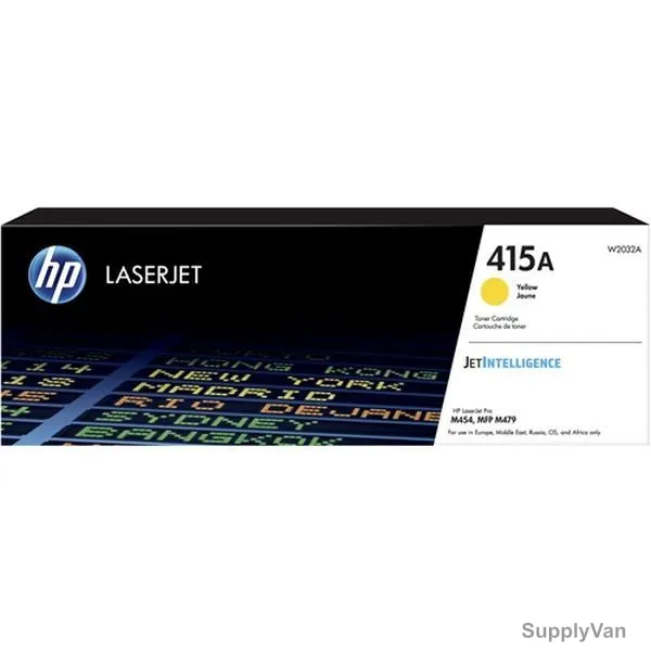 HP Original LaserJet Toner Cartridge, W2032A, 415A, Yellow