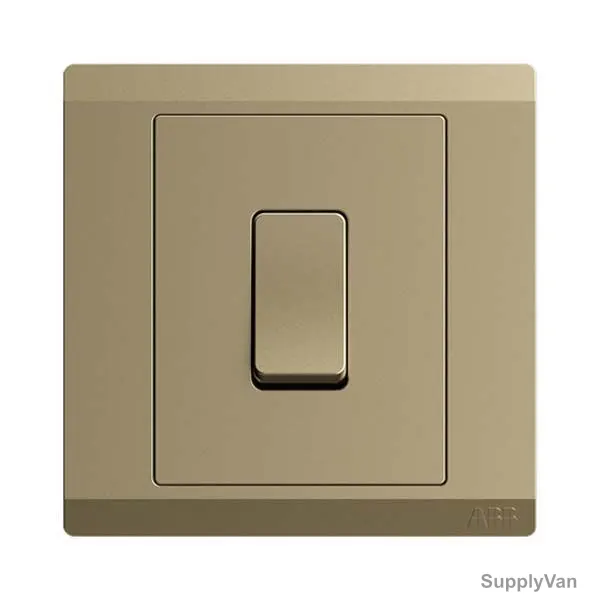 Abb Electrical Switch, BL119S-PG, Inora, 1 Gang, 10AX, Royal Gold — image 1