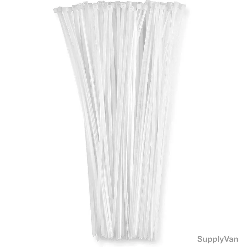 Dekun Heavy Duty Cable Tie, Nylon, 26 Inch x 7.6MM, White, 100 Pcs/Pack