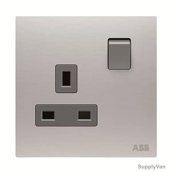 ABB Switch Socket, AM23386-ST, Millenium, 1 Gang, 13A