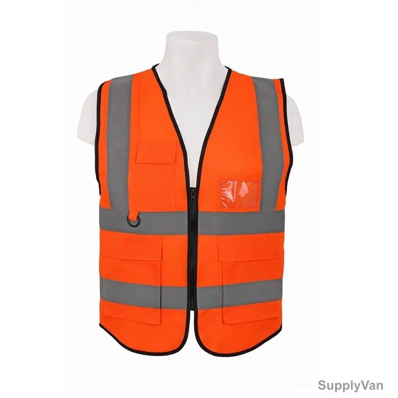 Executive Safety Vest, 6X6, Polyester, 130 GSM, 2XL, Orange — image 1
