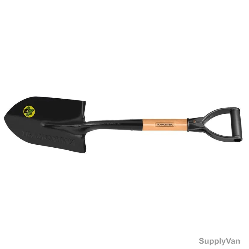 Tramontina Small Round Mouth Shovel With 45CM Wood Handle, 77498404, Black — image 1