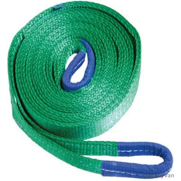 All Pack Flat Webbing Sling, Polyester, 2 Ply, 3 Mtrs Length, 2 Ton Loading Capacity, Green