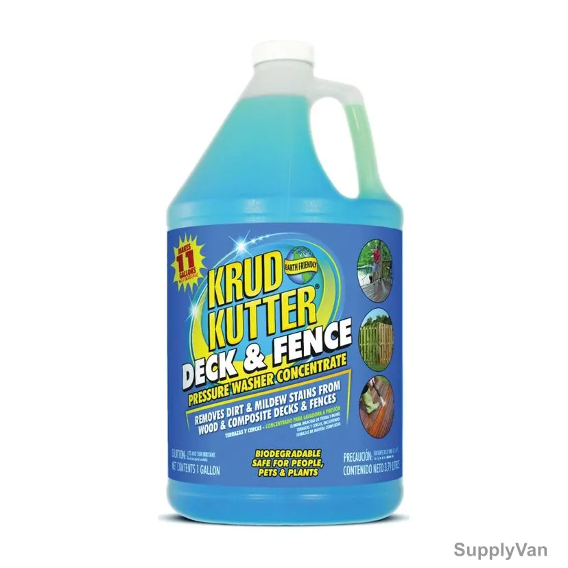 Krud Kutter Concentrated Deck and Fence Cleaner, DF014, 1 Gal, Blue