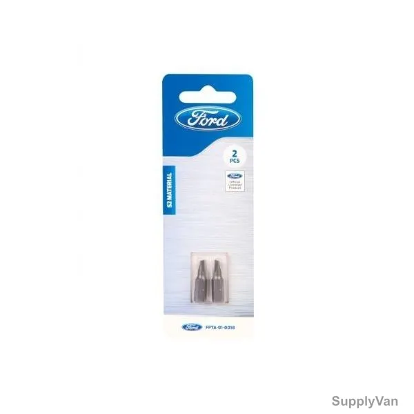Ford Screw Driving Bits, FPTA-01-0018, SL4.5 x 0.6MM, 25MM, Silver, 2PCS