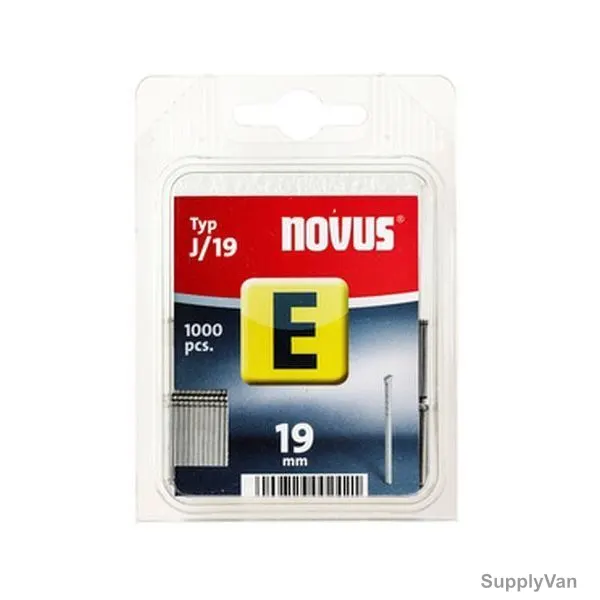 Novus Brad Nail, J-19, 044-0064, 1.2x19MM, PK1000 — image 1