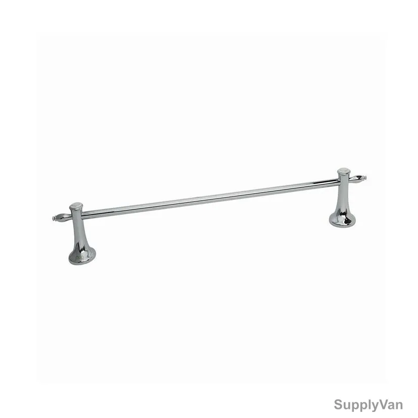 Bold Victoria Wall Mounted Single Towel Bar, BACSET1803800, Brass, 60CM Length, Chrome Plated Finish — image 1