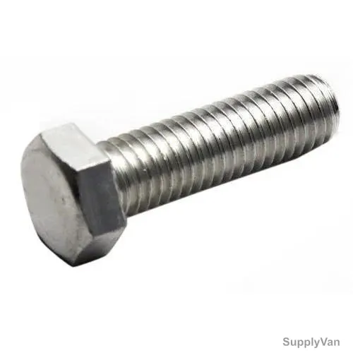 Hex Bolt, Mild Steel, M16 Dia x 35MM Length, 100 Pcs/Pack