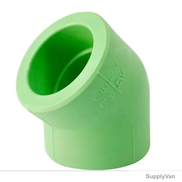 Metitherm Elbow, 1225011110, 45 Degree, 110MM, Polypropylene