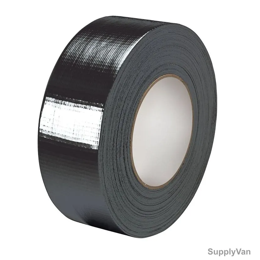 Cloth Tape, 48MM x 25 Mtrs, Polyethylene, Black