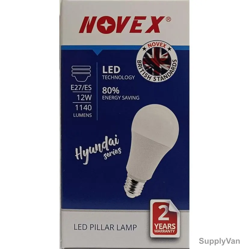 Novex LED Bulb, NLEDB-H12W-7K, 12W, 1140 LM, 7000K, Cool Daylight, 10 Pcs/Pack — image 1