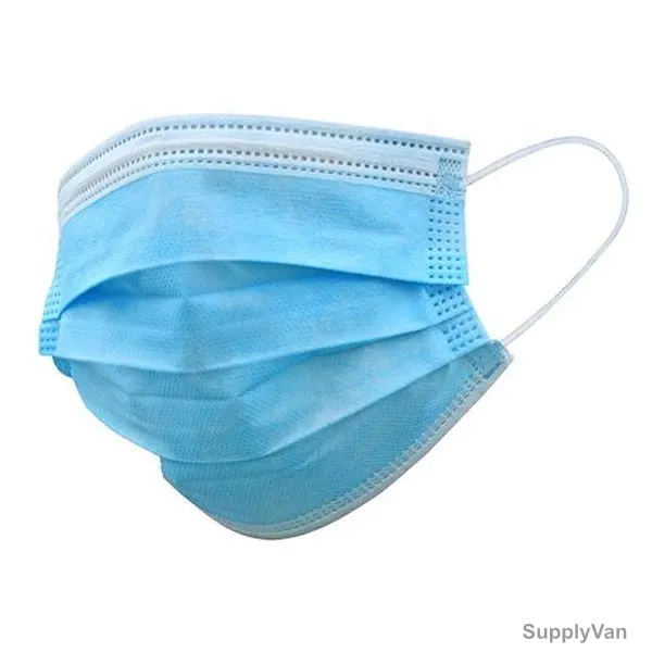 Disposable Face Mask, 3 Layer, Blue, 20 Pcs/Pack — image 1