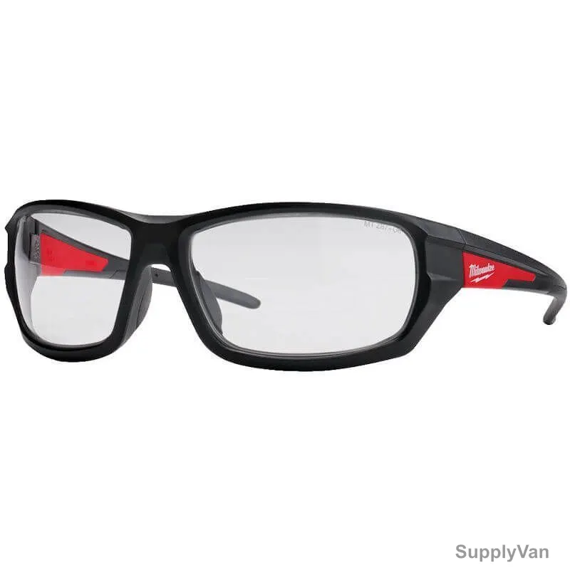 Milwaukee Performance Safety Glasses, 4932471883, Clear
