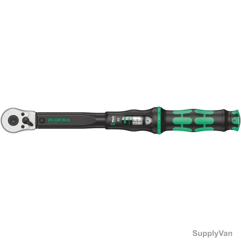 Wera Reversible Ratchet Torque Wrench, 05075621001, Click-Torque C2, 20-100Nm, 1/2 Inch Square Drive — image 1