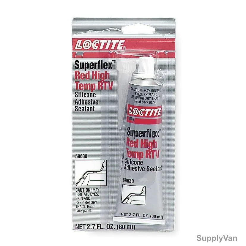 Loctite RTV Silicone Adhesive Sealant, 59630, Superflex, 80ML, Red