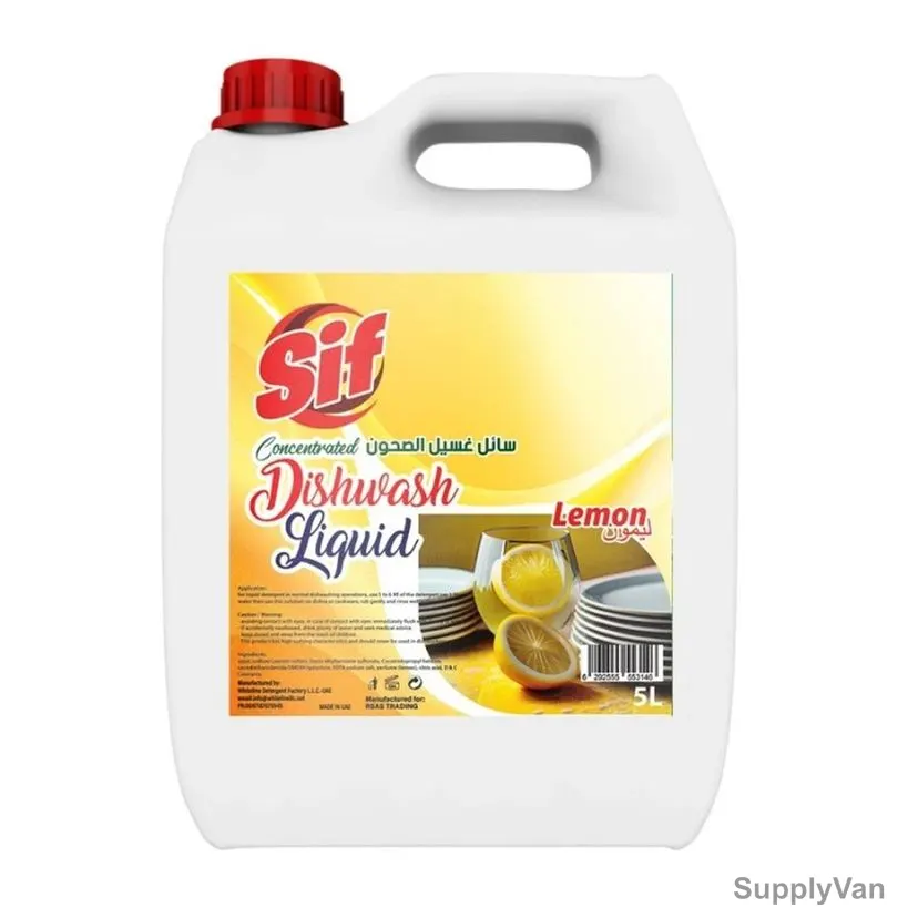 Sif Dish Wash, Lemon, 5 Ltrs