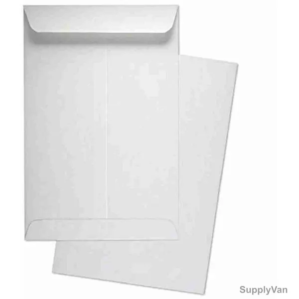 Deluxe Envelope, 10 Inch Width x 12 Inch Length, White, 50 Pcs/Pack
