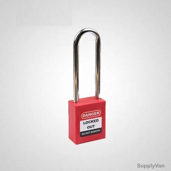 LockD Safety Padlock, KD-P76S, Nylon and Steel, 6 x 76MM, Red — image 1