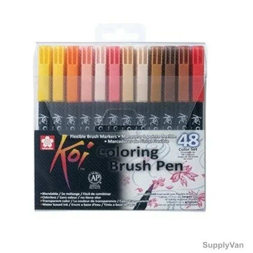 Sakura Water Brush Set, SKXBR-48, 48 Colour