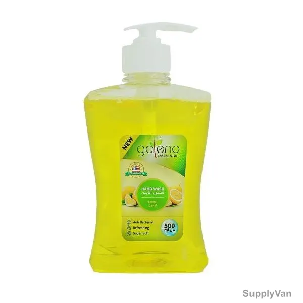 Galeno Anti-Bacterial Liquid Hand Wash, GAL0291, Lemon, 500ML, 12 Pcs/Pack