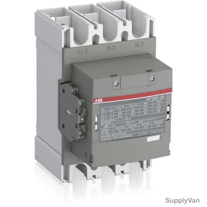 ABB Contactor, AF265-30-11-13, 3 Pole, 400A
