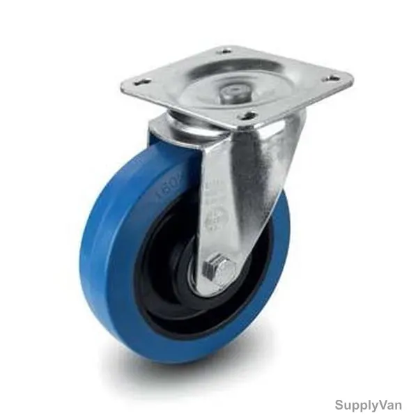 Swivel Plate Caster, 24075, Medium Duty, 8CM, 100Kg