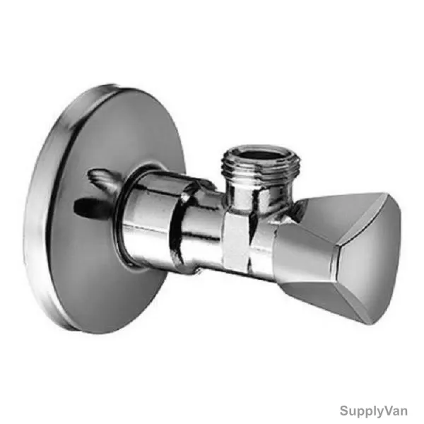 Schell Angle Shut-Off Valve, 970370000, Sandland, Chrome Plated, 1/2 x 1/2 Inch — image 1
