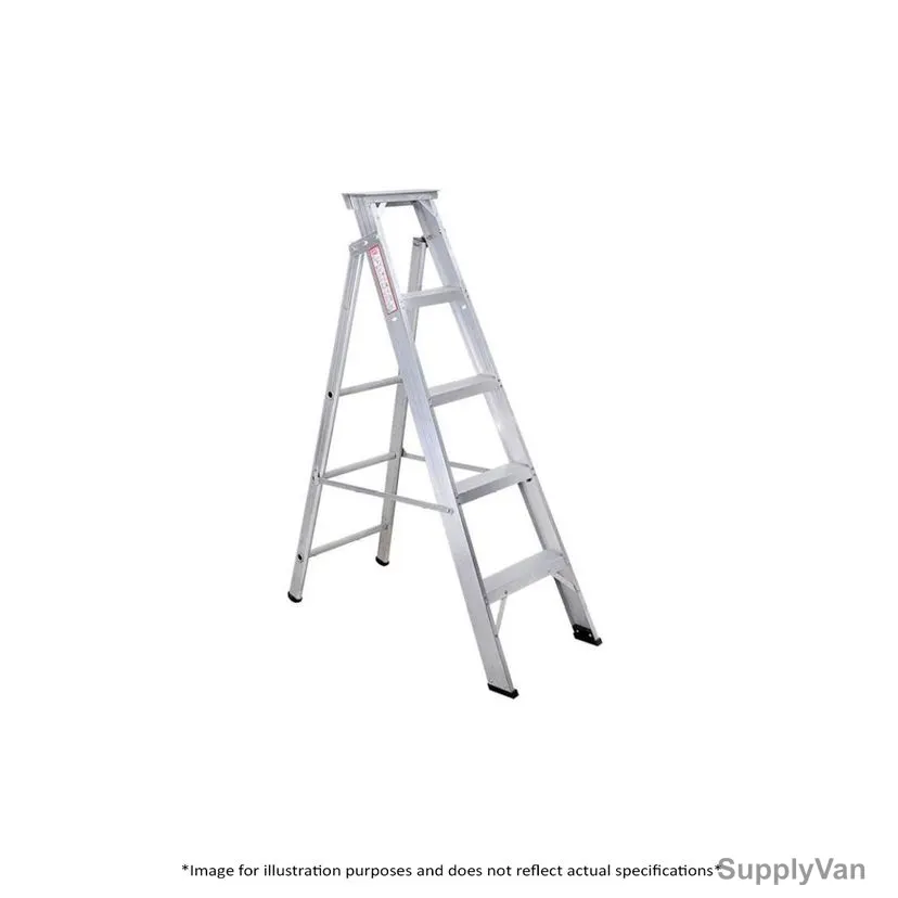 Zamil Platform Ladder, DPFP-07, Fiberglass, 2 Sides, 7 Steps, 2.10 to 3.80 Mtrs