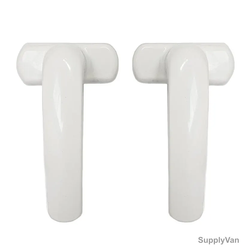 Dorfit Powder Coated Door Handle, DTADH243-WH, Aluminium, White — image 1
