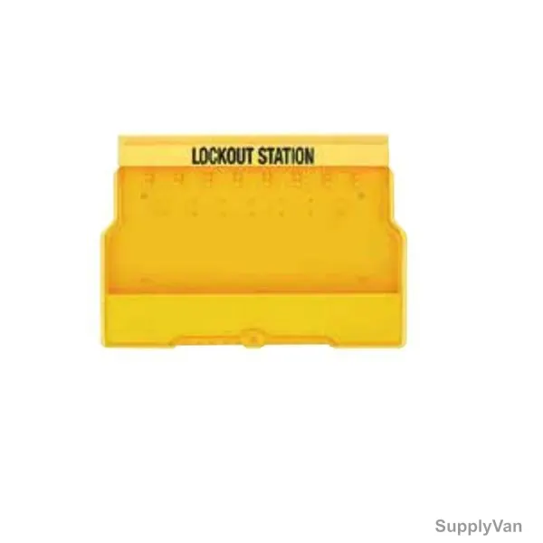 Loto-Lok Lockout Station With Lockable Cover, LS-MST08P-EB, 574 x 396MM, Yellow