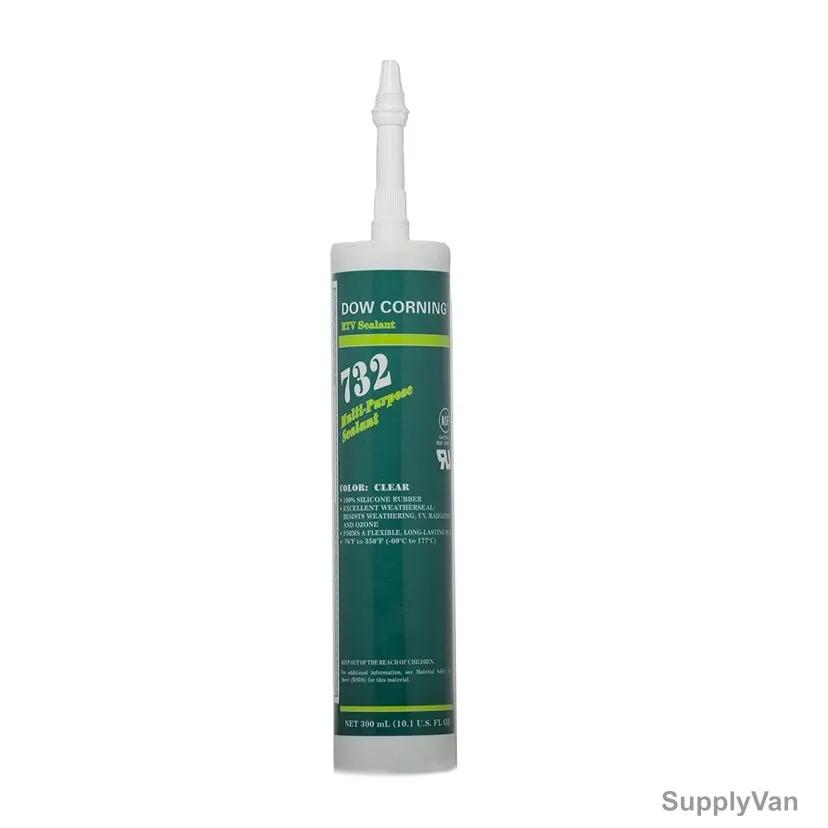 Dow Corning Multi-Purpose ETV Silicone Sealant, 732, 300ML, Clear